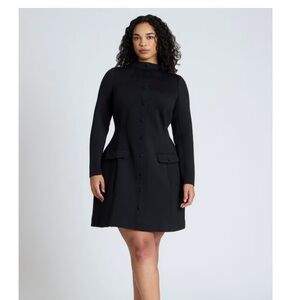 Elegant black mini dress